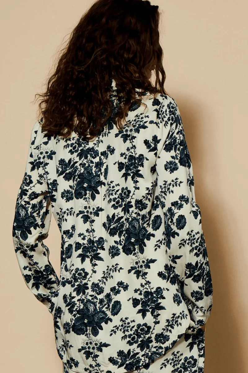 Pyjama Tops | Ready To Wear>Underprotection Wilda Long Sleeve Pyjama Shirt Black