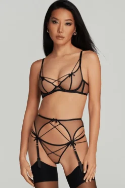 Suspender Belts | Suspender Belts>Agent Provocateur Zella Suspender, Size 4 (UK 12) Black