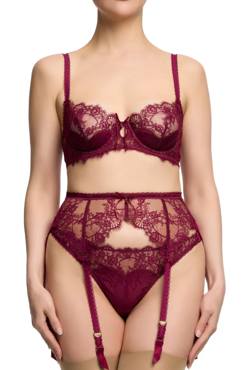 Mother's Day | Red Lingerie>Dita Von Teese Zsa Zsa Suspender Mulberry