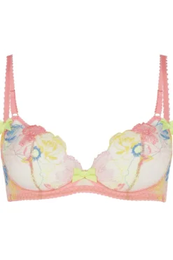 Plunge Bras | Balconette Bras & Demi Bras>Agent Provocateur Zuri Plunge Bra Multi/Sand